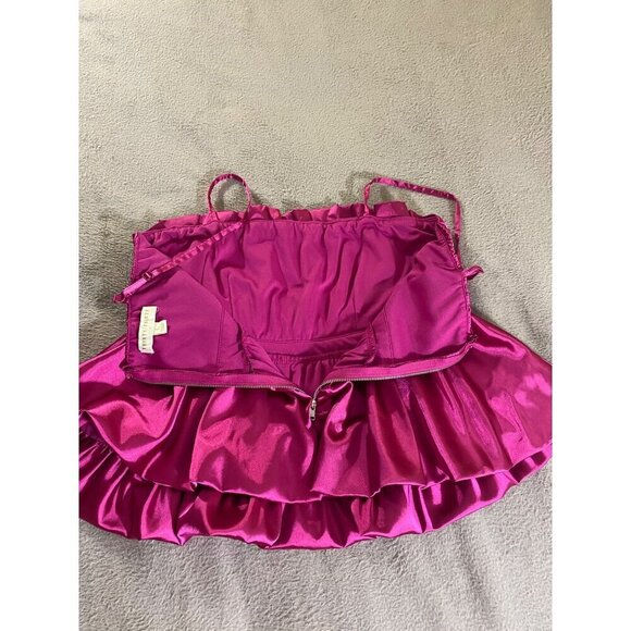 Thirty Thirty Juniors Womens Pink Crop Tank Top - Large - Picture 10 of 12